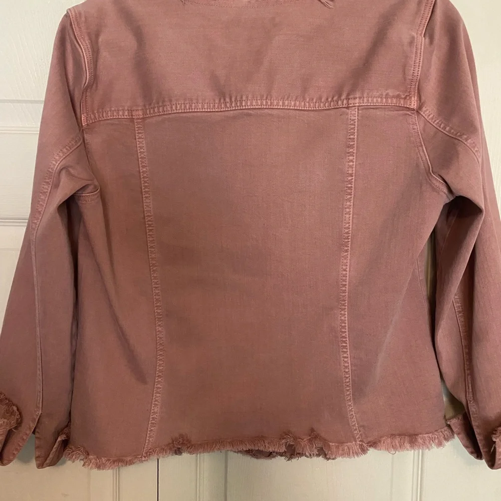 Liverpool Dusty Pink Denim Jacket - Picture 2 of 6